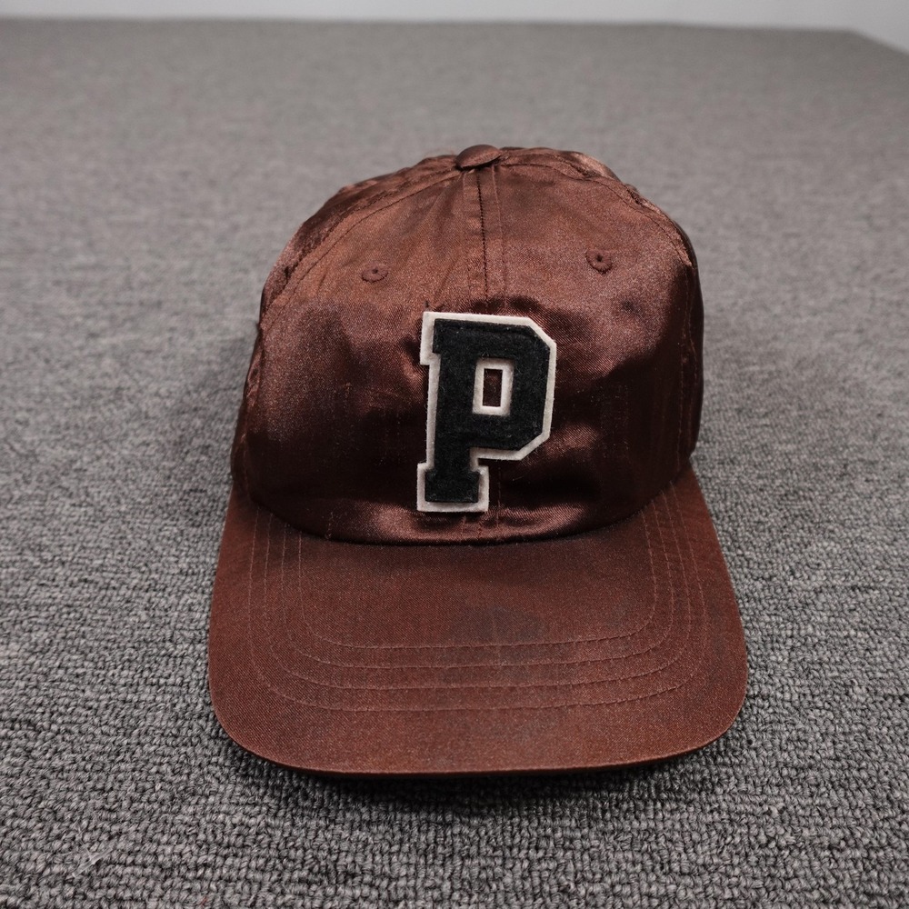 Stance Hat Cap‎ Strap Back Mens One Size Brown Satin P Patch Baseball Logo